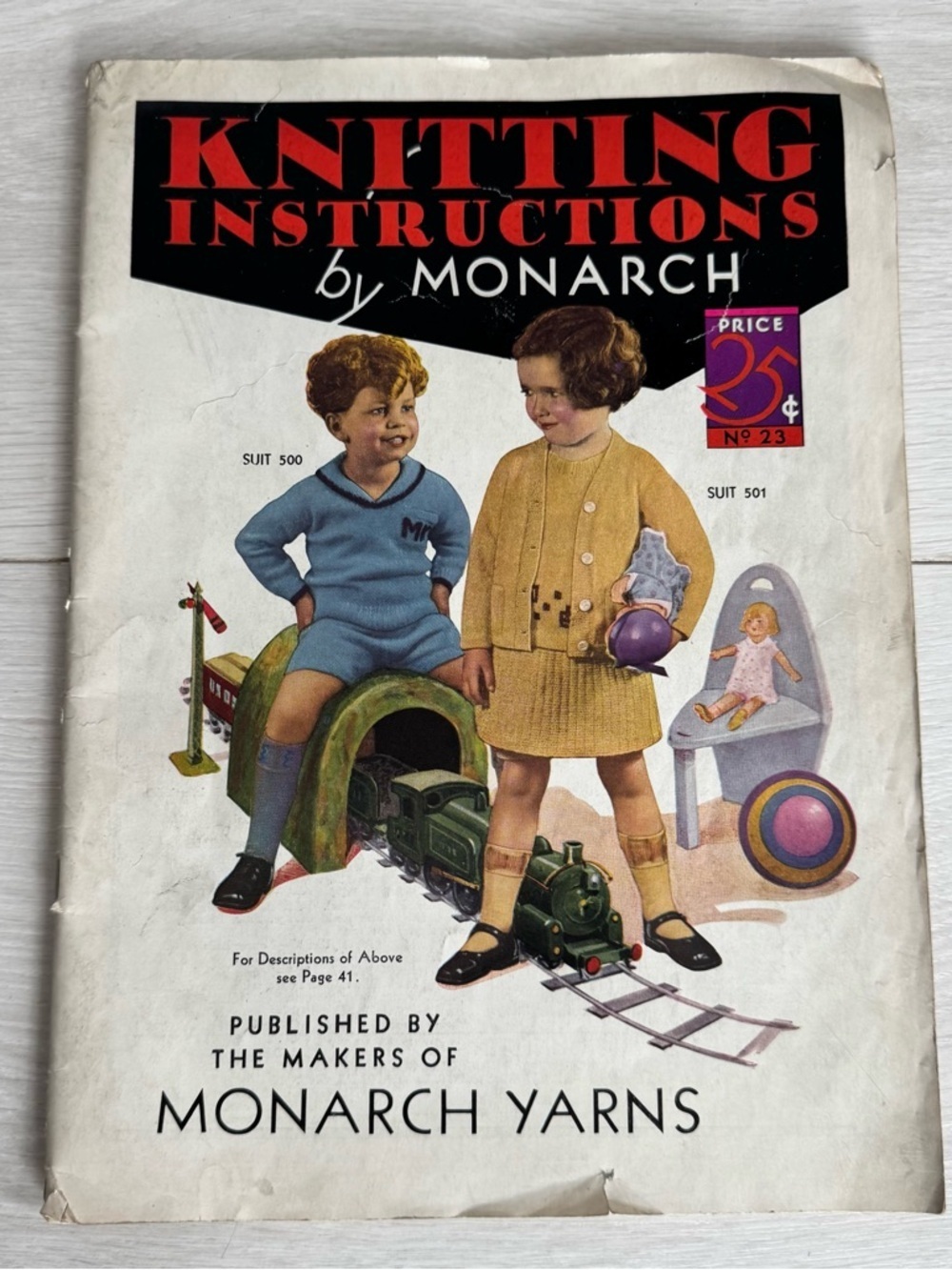 Knitting Instructions by Monarch - Vintage Pattern Booklet